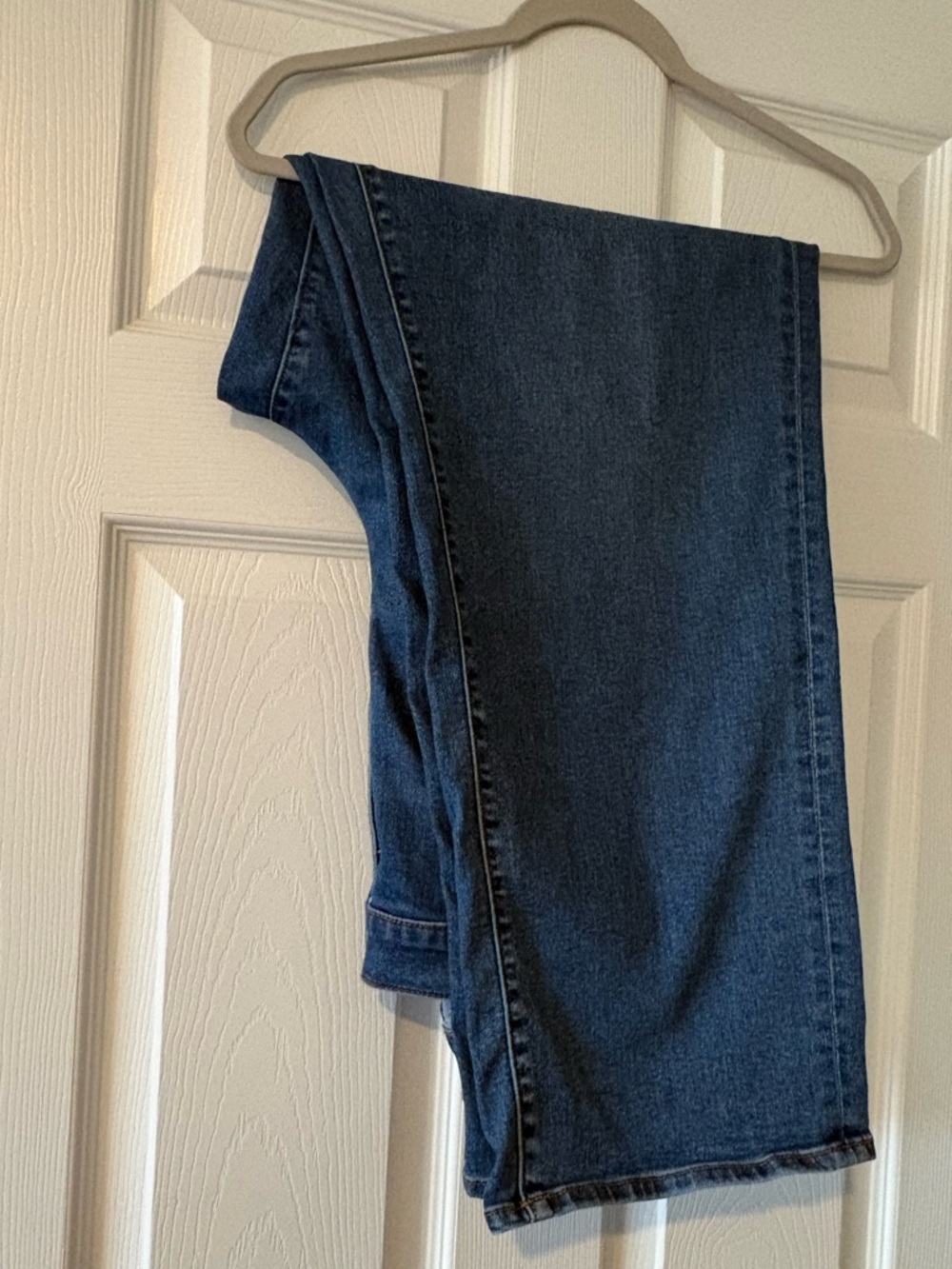 Women's Classic Dark Blue Jeans - Casual Everyday Denim